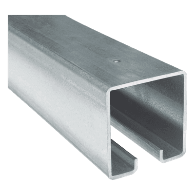 Riel Monorriel / Acero Galvanizado / 3.05 m (10 pies) / Carga 450 lbs / Canaleta U 1020-0583-001 COMUNELLO
