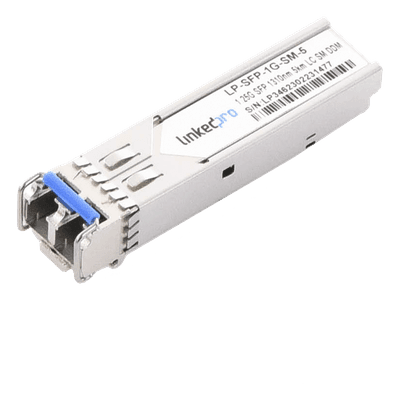 Transceptor SFP / Monomodo / 1.25 Gbps / 1310 nm / LC/UPC Dúplex / DDM / Alcance 5 km (3.1 mi)