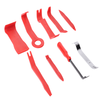 Juego de Herramientas / 7 Barras Nylon / 2 Palancas Metálicas / Desmontaje de Paneles y Molduras PST-K010-02 PRECISION