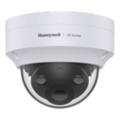 Cámara Mini Domo IP / 5 Megapixel / Gran Angular 93° / WDR 120 dB / IR 40 m (131.2 ft) / IP66/IP67 IK10 / PoE HC35W45R3 HONEYWELL