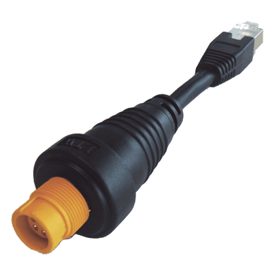 Adaptador Ethernet / RJ45 Estándar / Conector Redondo Amarillo / Compatible NSO evo2 y Zeus2 000-11246-001 SIMRAD