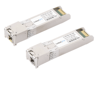 Transceptor Óptico SFP+ Bidireccional / 10 Gbps / Monomodo / Alcance 100 km (328 ft) / LC/UPC Simplex / DDM / 2 Piezas LP-SFP-BD-10G-100 LINKEDPRO BY EPCOM