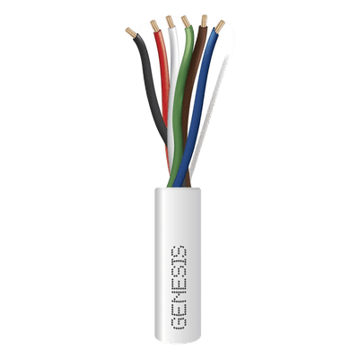 Cable para Alarma / 6x22 AWG / Bobina 305 m (1000 ft) / Riser CMR-CL3R / Blanco 2106-1101/1000 GENESIS