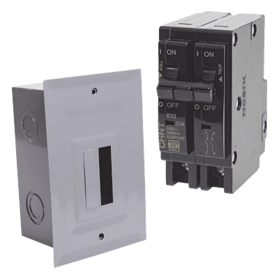 Kit Centro de Carga Empotrable / 1 Fase 3 Hilos / 50A / 120/240Vca / 10kA / -30°C a 70°C KITC2Q230E CHINT