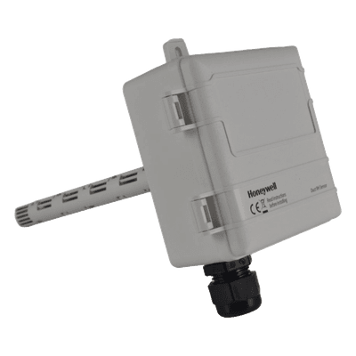 Sensor de humedad y temperatura para ducto / Termistor 20 kΩ / Exactitud ±3% HR / Salida 0-5V/10V o 4-20 mA / Alimentación 24 VCA H7735B2018 HONEYWELL BMS