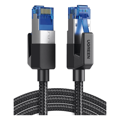 Cable Ethernet Cat8 / F/FTP / 40 Gbps / 2000 MHz / 2 m (6.56 ft) / Nylon Trenzado 80431 UGREEN