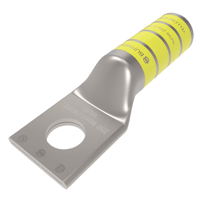 Terminal de Compresión / Tornillo 1/2 in (12.7 mm) / Calibre 250 KCMIL / 600 V / Barril Largo HUB-YA29 HUBBELL BURNDY