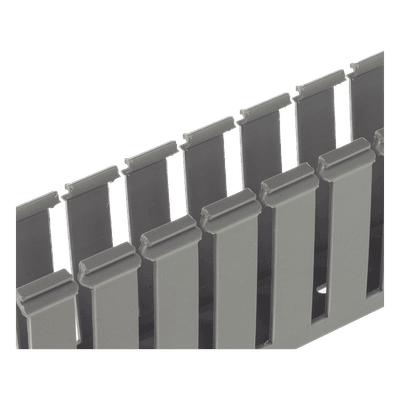 Canaleta Ranurada de PVC / 3.25 in Ancho / 3.12 in Alto / 6 ft (1.8 m) Largo / Tipo G / Gris Claro G3X3LG6 PANDUIT