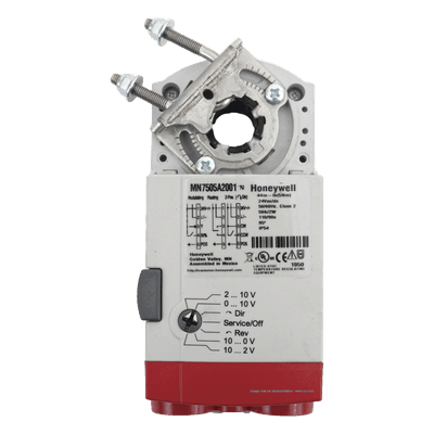 Actuador de Acoplamiento Directo / 34 N·m (300 lb-in) / Control Modulante 24 VAC / 0-10 VDC / 2-10 VDC / 4-20 mA / 95 s / 60,000 Ciclos / IP54 MN7505A2001/U HONEYWELL BMS