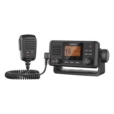 Radio Náutica VHF / 25 W / GPS Integrado / IPX7 / NMEA 2000 y NMEA 0183 / DSC Clase D / 8.5 x 17.0 x 14.6 cm (3.4' x 6.7' x 5.8') 10-02096-00 GARMIN