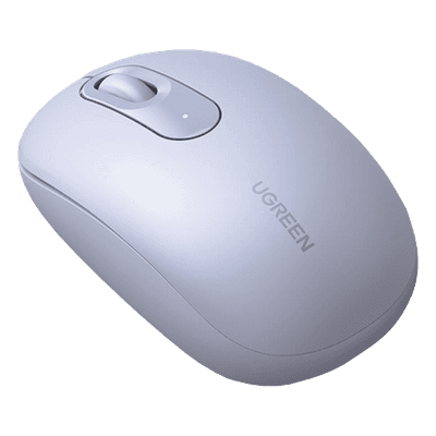 Mouse Inalámbrico / 2.4 GHz / 800-2400 DPI / Alcance 10 m (32.8 ft) / 3 Botones Silenciosos / Ergonómico / Dusty Blue 90671 UGREEN
