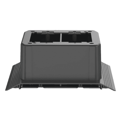 Caja de Conexión de Piso / 4 Vías / Carga 907 kg / PVC Rígido / ADA / 165.1x176.1x69.7 mm