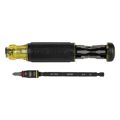 Desarmador multiherramienta HVAC / Longitud ajustable / 14 funciones / 12 puntas integradas / Dado 1/4'' girado / Compatible impacto 32304 KLEIN TOOLS