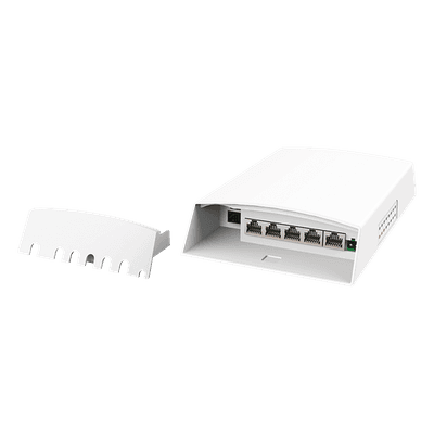 Switch PoE para Exterior / 4 Puertos PoE / 802.3 bt 60W / 24V Pasivo 12W / 802.3 af/at 30W / IP55 / -30°C a 70°C / Protección 6kV WI-PS306GF-O-DC WI-TEK