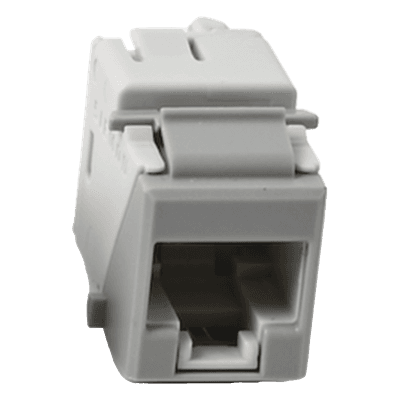 Jack Keystone / Cat5e UTP / RJ45 / T568A-B / -10 a 60°C / Color Gris U5-K04NS SIEMON