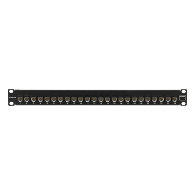 Patch Panel / UTP / Cat6 / 24 Puertos / Plano / 1U / 19 Pulgadas UP6-F1-24L-RS SIEMON