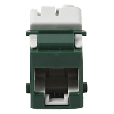 Jack Keystone Cat6A UTP / Terminación T568A/B / Rango -10 a 60°C / Color Verde / UL 94 V-0 U6A-K07NS SIEMON