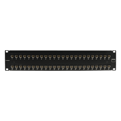 Patch Panel / UTP Cat6A / 48 Puertos / Plano / 2U / Rack 19' UP6A-F2-48L-RS SIEMON