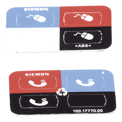Icono para Identificación de Jacks / Montaje Plano o en Ángulo / Cat 5e/6/6a / UL 94 V-0 / Bolsa 100 Piezas