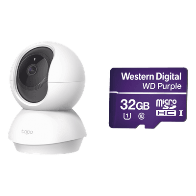 Cámara IP Wi-Fi / 2 Megapixel / Audio Bidireccional / Detección de Movimiento / Micro SD 32 GB / 2.4 GHz TAPOC200/WD32 TP-LINK