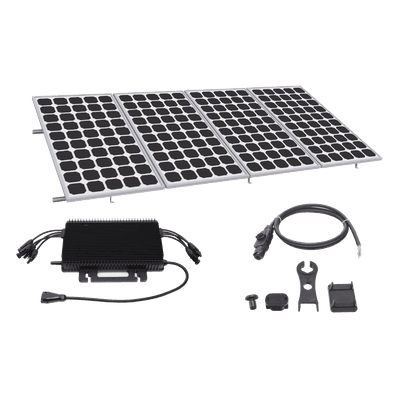 Kit Solar de Interconexión / 2.2 kW Pico / 220 VCA / 4 Módulos 550 W / Microinversor 2 kW / Riel 4.4 m (14.4 ft) KITHMS2K550SP HOYMILES