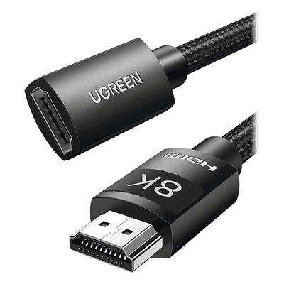 Cable de Extensión HDMI / HDMI 2.1 / 8K@60Hz / 48 Gbps / 28AWG Cobre Puro / 1 Metro (3.28 Pies) / Macho a Hembra / Extensión hasta 3 Metros (9.84 Pies) 40447 UGREEN
