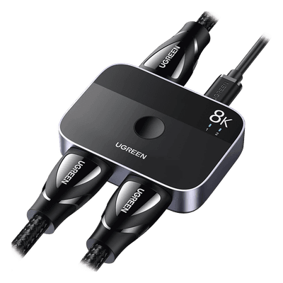 Conmutador HDMI 2.1 / 8K @60Hz / 4K @120Hz / 48Gbps / 2×1 / HDR Dolby / 7.1 Canales 90385 UGREEN