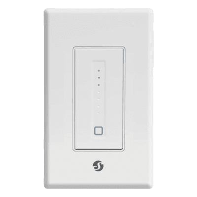 Interruptor Atenuable de Pared / Wi-Fi 2.4 GHz / 400 W Incandescente / Control Táctil / -20°C a 40°C / Compacto 104x44x39 mm