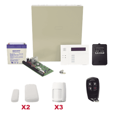 Kit de Alarma Inalámbrica / Panel 48 Zonas / 40 Inalámbricas y 8 Cableadas / Teclado 6160RF / Contactos Magnéticos Ultradelgados / 3 Detectores PIR / Control Remoto VISTA48PLUSMINI/6160RF HONEYWELL HOME RESIDEO