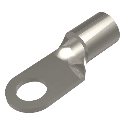 Terminal de Anillo / 6 AWG / Tornillo 1/4" / Cobre Electrolítico / Sin Aislamiento / 25 mm (82.0 ft) Longitud HUB-YAD-6CM-6E14 HUBBELL BURNDY