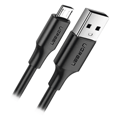 Cable USB-A a Micro USB / 1 Metro (3.28 Pies) / Carga Rápida QC 3.0/2.0 18W / Transferencia 480Mbps / 5,000 Flexiones / ABS y PVC