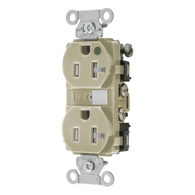 Contacto Duplex / 20 A / 250 V CA / NEMA 6-20R / Grado Hospitalario / 3.28 in x 1.65 in x 1.19 in HUB-8300-IVTRA HUBBELL