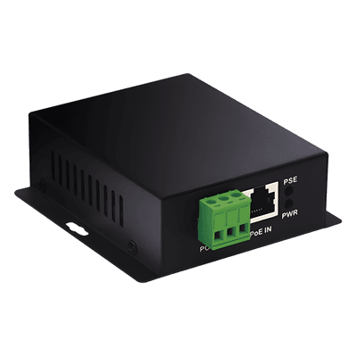 Convertidor PoE Industrial / Entrada 802.3 af/at / Salida PoE Pasivo 24V / Puertos RJ45 100/1000 Mbps / Alcance 100 m (328 ft) / Rango -10 a 70 °C WI-POE61-24V WI-TEK