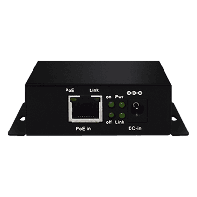 Inyector PoE Industrial / Extensión 250 m (820.2 ft) / 3 Puertos 10/100 Mbps / 802.3 af/at 30W / Sin Ventiladores / -40 a 75°C WI-PE31G WI-TEK