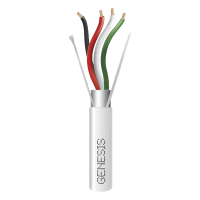 Cable para Alarma / 4x22 AWG / Blindado / Riser / 305 m (1000 ft) / Resistente a Luz Solar 2204-1101 GENESIS