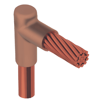 Molde para Soldadura Exotérmica / Tipo L / Tope Varilla 5/8 In a Cable 2/0 AWG / Conexiones Horizontales TGM-CTV-5/8R-2/0 TOTAL GROUND