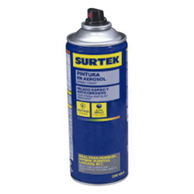 Recubrimiento Transparente en Aerosol / Secado 5 min / Anticorrosivo / 300 ml / 0.75 cm² Cobertura / 45°C Resistencia Térmica SYS-AES-308 SURTEK
