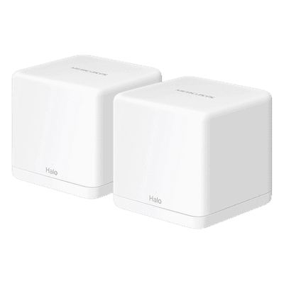 Sistema Mesh Wi-Fi / Dual Banda AC 1300 Mbps / 2 Puertos Gigabit / Roaming Continuo / Control por App / 2 Nodos H30G2PACK Mercusys