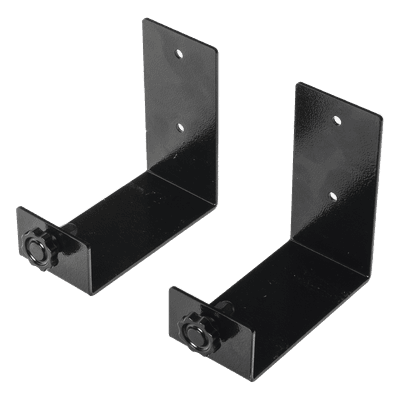 Kit de Ménsulas para Backup / 120 x 120 mm (4.7 x 4.7 in) / Soporte 100 mm (3.9 in) / Montaje en Pared / Metal Negro PST-MEN-V1 PRECISION