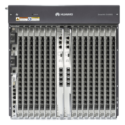 OLT Carrier Class / 16 Puertos GPON C+ / 15 Ranuras / Dual Controladora / Dual Fuente DC / 11 UR / GPON/XG-PON/XGS-PON/P2P 10GE/GE EA5800-X15 HUAWEI
