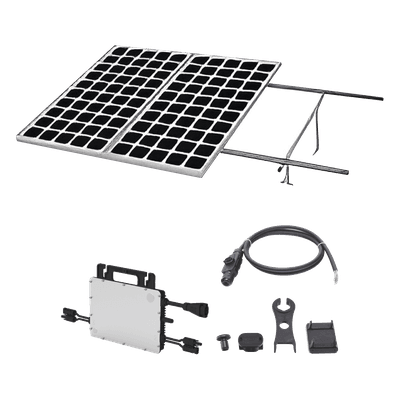 Kit Solar Interconexión / 1.1 kW Pico / 220 VCA / Microinversor 1 kW / 2 Módulos 550 W / Riel 35 mm KITHMS1K550 HOYMILES