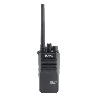 Radio Portátil / DMR Digital y Analógico / VHF 136-174 MHz / 64 Canales / 4 Zonas / Cifrado / 5W / USB-C TX790V TXPRO