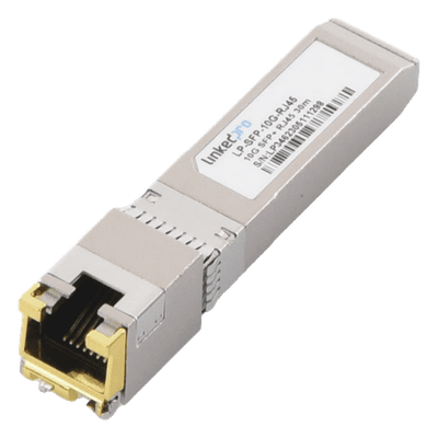 Transceptor SFP+ / 10 Gbps / RJ45 / 10GBASE-T / Alcance 30 m (98.4 ft) / Hot-Pluggable / Monitoreo DDM LP-SFP-10G-RJ45 LINKEDPRO BY EPCOM
