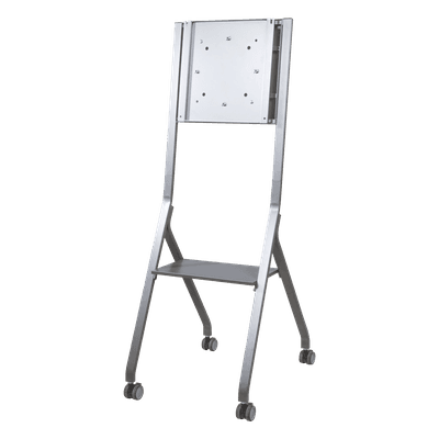 Soporte Móvil para Pantalla / Carga 100 kg (220 lbs) / 55" a 98" / VESA 400 x 400 mm / Superficie Antibacteriana / Base con Ruedas U1SS EPCOM