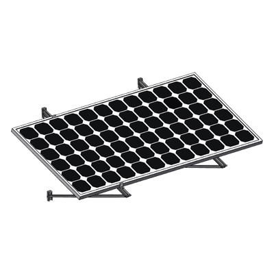 Montaje para Módulos Solares / Aluminio Anodizado / Riel 1400 mm / Espesor 35-40 mm / Muro PSWM1400 EPCOM POWERLINE