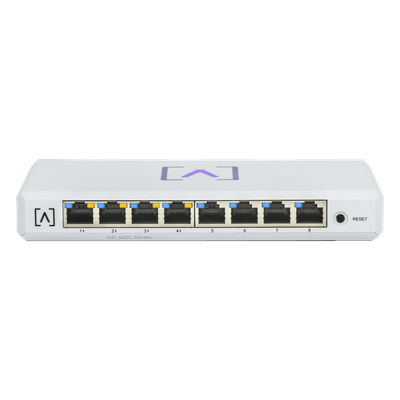 Switch Administrable / 8 Puertos Gigabit / 4 Puertos PoE+ 30W / Presupuesto PoE 60W / Gestión en Nube Gratuita S8-POE ALTA LABS