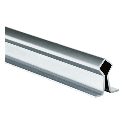 Guía de Piso para Ruedas Tipo V / Acero Galvanizado / 3 m (9.84 ft) / Fijación Empotrada con Cemento