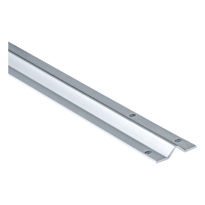 Guía de Piso para Ruedas Tipo V / Montaje de Sobreponer / Longitud 3 m (9.84 ft) / Acero Galvanizado / Ancho 25 mm 1020-1705-001 COMUNELLO