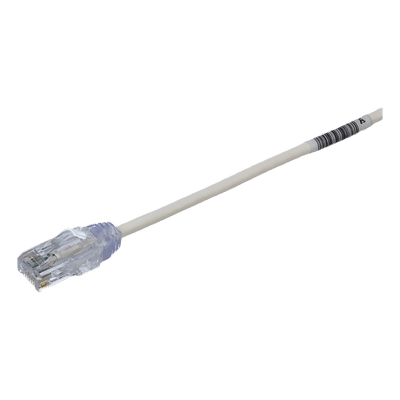 Cable de Parcheo UTP Cat6 / 28AWG Diámetro Reducido / 0.5 m (1.64 ft) / LSZH / Blanco UTP28SP0.5M PANDUIT