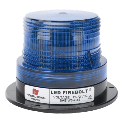 Estrobo LED / 15 patrones de destello / 12-72 Vcc / Montaje en tubería 1/2 pulgada / SAE J845 Clase 2 22025003 FEDERAL SIGNAL